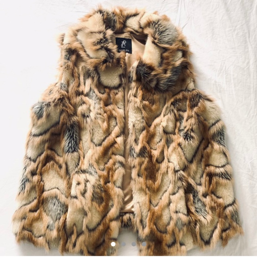 Rachel Zoe Plus Size Faux Fur Vest
